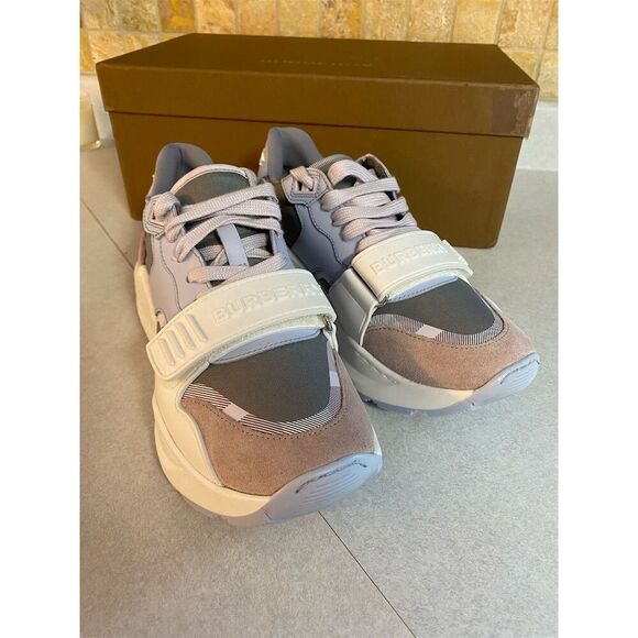 Burberry Ramsey Vintage Check‎ Low Top Sneakers Size 35.5/ 5.5 - Picture 7 of 10